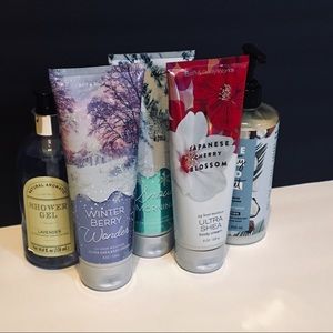 Lot of Lotion and shampoo